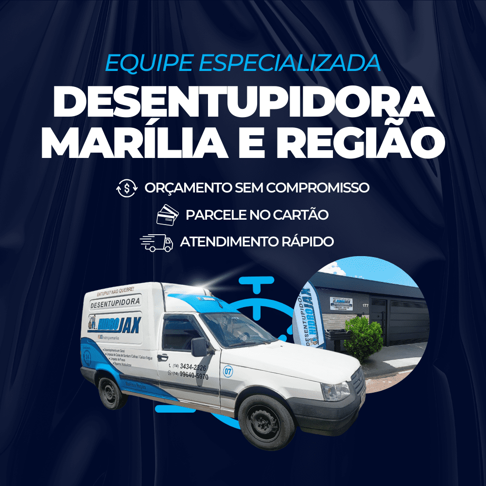 Desentupidora em Marília