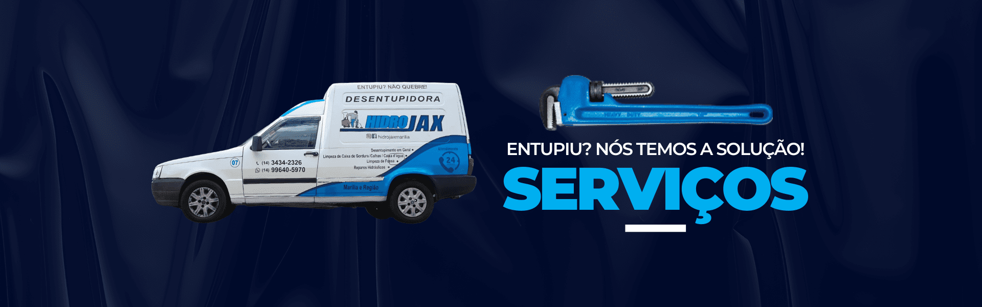 Serviços de Desentupimento e Limpeza Hidráulica - Hidrojax em Marília-SP